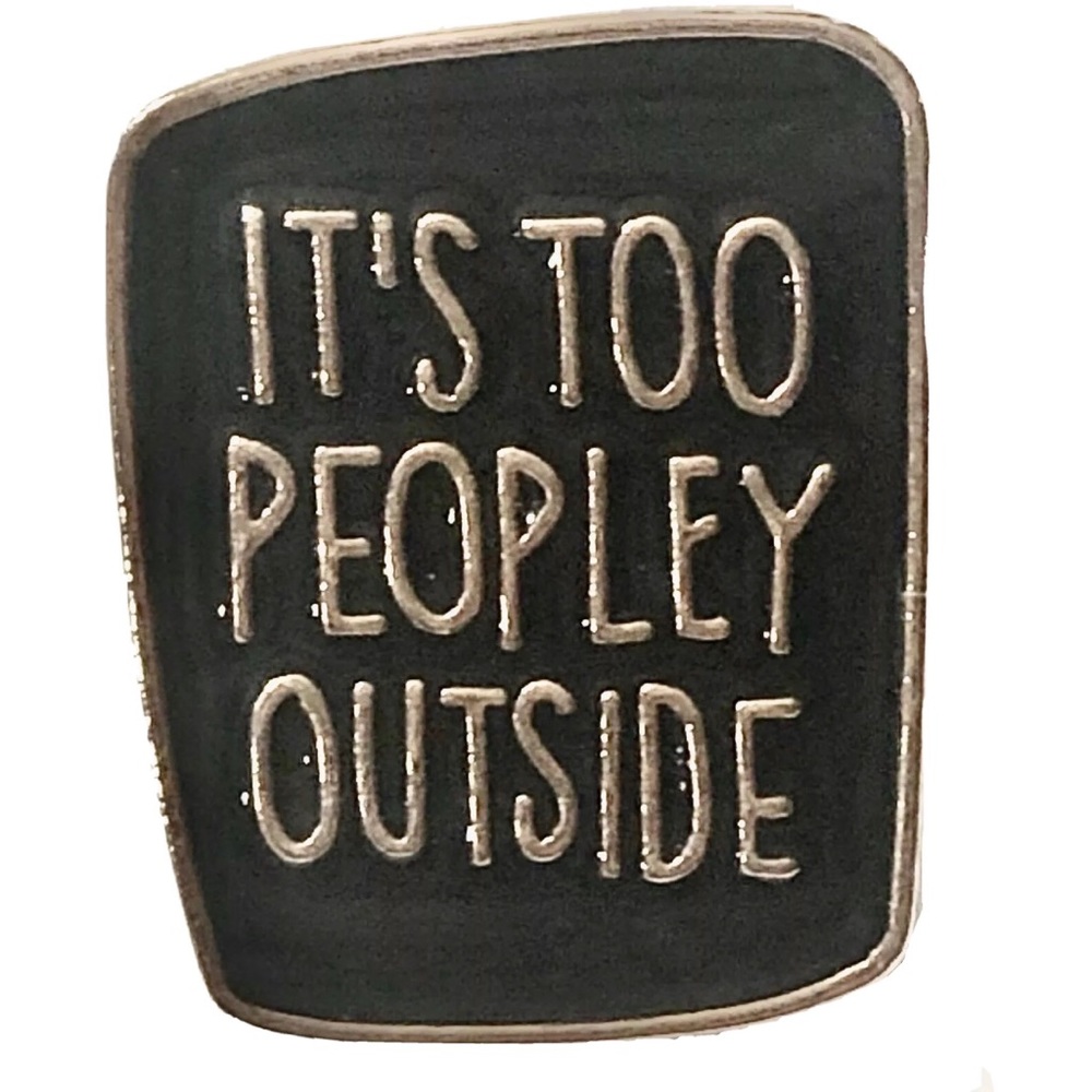 Enamel Anxiety Mental Health Introvert Pin Brooch